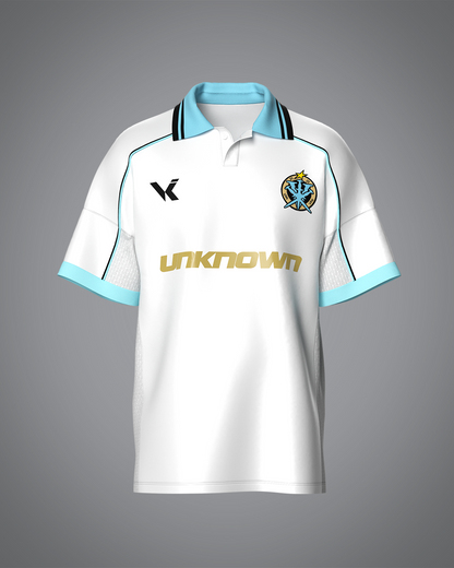 VRUNK X UNKNOWN - FOOTBALL TEE WHITE